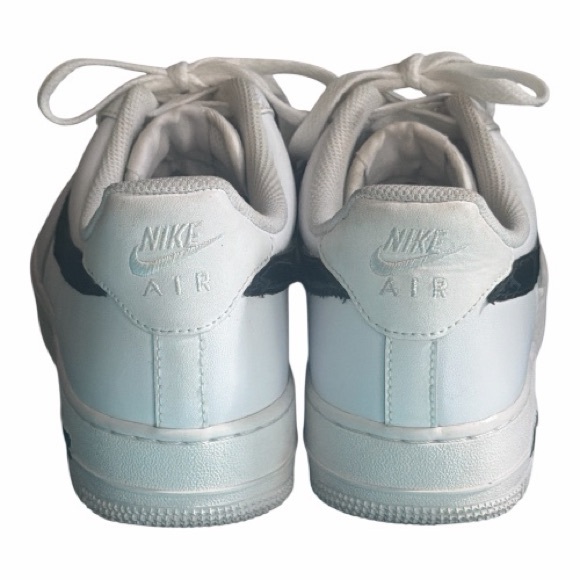 Nike White Custom LV Air Force 1 Black and White Men’s/Women’s Sneakers Size 10 - Picture 7 of 9